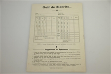 1945 Inter Theater Open at Biarritz GC Golf Championship Program