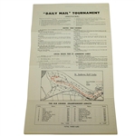1945 'Daily Mail' Golf Tournament at Old Course St Andrews Advertising Flyer w/ Pairings