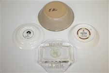 Golf Themed Bowls & Ashtrays from St Andrews, PGA Champ & US Open