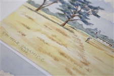 Two Tasuke Maebara Hand Painted Japanese Postcards - Yumoto CC & Sagami CC
