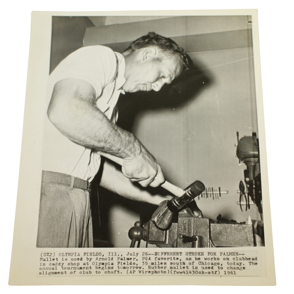 Arnold Palmer 1961 Different Stroke for Palmer in Workshop Original Photo