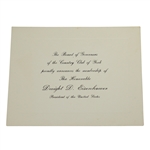 President Dwight D. Eisenhowers Country Club of York by Board of Governors Membership Card
