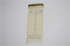 1935 Ryder Cup at Ridgewood Country Club Officials Badge & Ribbon - Seldom Seen