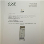 1935 Ryder Cup at Ridgewood Country Club Officials Badge & Ribbon - Seldom Seen