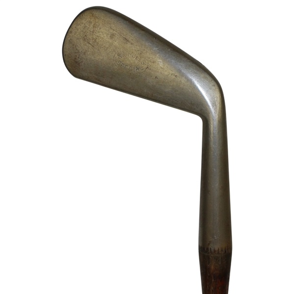 Nicholls Special Smooth Face Nickel Plate Cleek with 105 Shaft Stamp