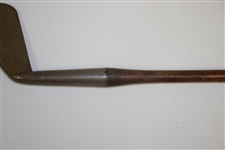 Nicholls Special Smooth Face Nickel Plate Cleek with 105 Shaft Stamp