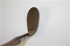 Circa 1906-1908 Spalding Gold Medal Smooth Face Lofting Iron Hosel A34 with Shaft Stamp