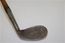 Circa 1906-1908 Spalding Gold Medal Smooth Face Lofting Iron Hosel A34 with Shaft Stamp