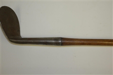 Circa 1906-1908 Spalding Gold Medal Smooth Face Lofting Iron Hosel A34 with Shaft Stamp