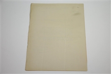 1930 Scioto Country Club Letter of Acceptance for 1931 Ryder Cup Matches Tournament