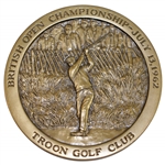 Arnold Palmer Ltd Ed 1962 British Open Championship Commemorative Large Bronze Medal