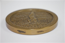 Arnold Palmer Ltd Ed 1962 British Open Championship Commemorative Large Bronze Medal