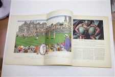 1930 Fortune Magazine w/ Bobby Jones Wins The Open Championship At St. Andrews Currier & Ives Print