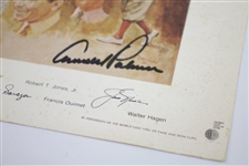Arnold Palmer Signed Original Members of World Golf Hall of Fame Print JSA ALOA