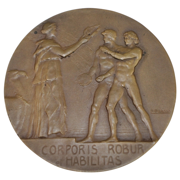 1919 Inter-Allied Games Bronze Medal Awarded to F. Weatherby - Great Britain