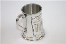 Augusta National Golf Club Pewter Golf Tankard - Made in England - Excellent Condition