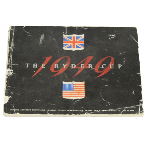 1949 Ryder Cup at Ganton GC Scarbourough, England Program-Ben Hogan Captain