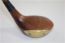 MacGregor Fancy Dot Faced Brassie With WW Stamp on Head - Pat'd Oct. 1919 - Shaft Stamp