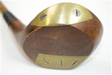 MacGregor Fancy Dot Faced Brassie With WW Stamp on Head - Pat'd Oct. 1919 - Shaft Stamp