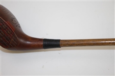 MacGregor Fancy Dot Faced Brassie With WW Stamp on Head - Pat'd Oct. 1919 - Shaft Stamp