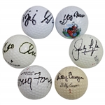 Six Masters Champions Signed Golf Balls - (Four Deceased) JSA ALOA