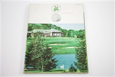 Dave Marr Signed 3x5 Card with 1965 PGA Championship Program JSA ALOA
