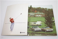 Dave Marr Signed 3x5 Card with 1965 PGA Championship Program JSA ALOA