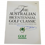 Greg Norman Signed 1988 The Australian Bicentennial Golf Classic Program JSA ALOA