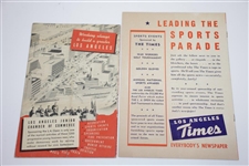 1944 & 1947 Los Angeles Open Tournament Official Programs - Ben Hogan & McSpaden Wins
