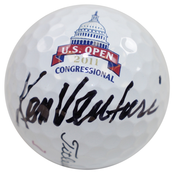 Ken Venturi Signed 2011 US Open at Congressional Logo Golf Ball - Site of 64 Win JSA ALOA