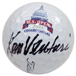 Ken Venturi Signed 2011 US Open at Congressional Logo Golf Ball - Site of 64 Win JSA ALOA