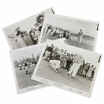 Four Ben Hogan 1951 Stamped "Follow the Sun" Movie Stills