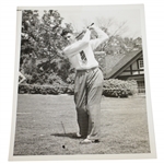 1936 Henry Picard Type-1 AP Wire Photo from US Open at Baltusrol - Post Swing Pose