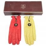 Two 1969 Ryder Cup at Birkdale Logo Dated Golf Gloves with Presentation Box