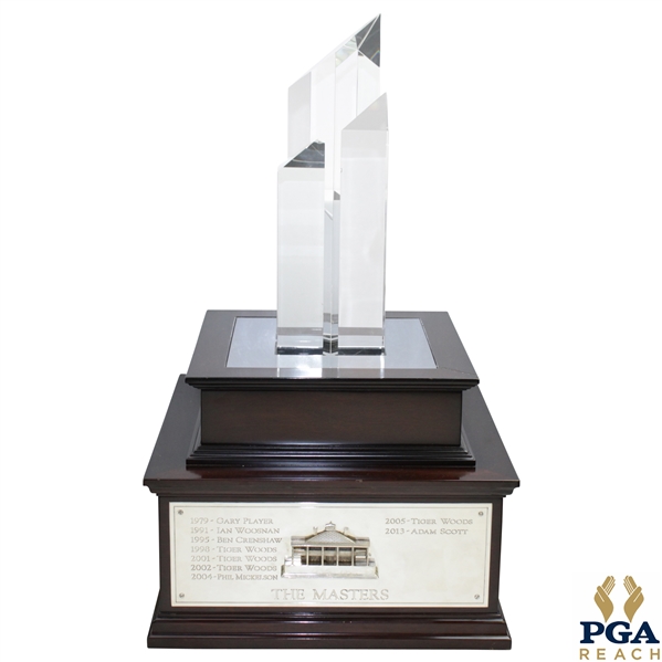 PGA Grand Slam Of Golf "Champion Of Champions" Crystal Touring Trophy - Tiger 7-Time Winner