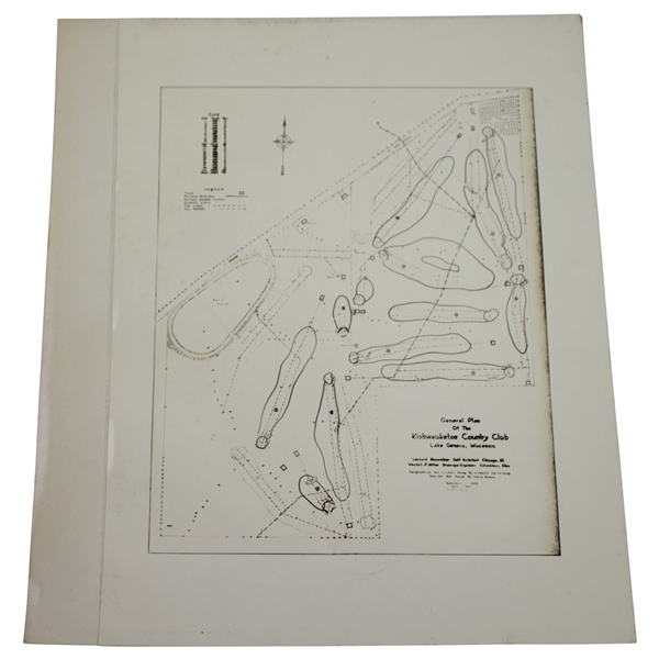 1920s Kishwauketoe Country Club, Lake Geneva, WI. General Plan Photo - Wendell Miller Collection