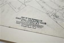 1920's Oak Hill Country Club, Pittsford, NY. Property Map Plan Photo - Wendell Miller Collection