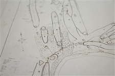 1920's The Evansville Country Club, Evansville, IN. Course Layout Plan Photo - Wendell Miller Collection