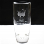 1996 Masters Awarded Eagle Hole #8 Crystal Highball Glass - Mark Calcavecchia Collection