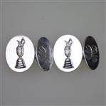 Mark Calcavecchia's OPEN Champion Sterling Silver Claret Jug & 'MC' Cufflinks in Original Box