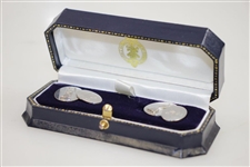 Mark Calcavecchia's OPEN Champion Sterling Silver Claret Jug & 'MC' Cufflinks in Original Box
