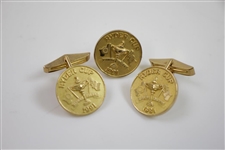 Mark Calcavecchia's 1991 Ryder Cup at Kiawah Team Member 10k Gold Cuff Links & Pin in Original Box