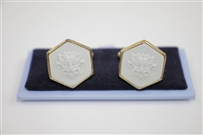 Mark Calcavecchia's Wedgwood Whistling Straits Logo Cuff Links in Original Box