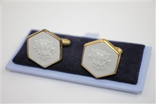 Mark Calcavecchia's Wedgwood Whistling Straits Logo Cuff Links in Original Box