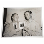 Craig Wood & Byron Nelson 6/11/1939 US Open Wire Photo - Toasting to a Tie - Playoff Next Day