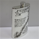 St. Andrews 'The Old Course' Pewter Flask with Course Layout - Excellent Condition with Original Funnel & Box