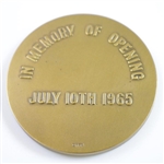 Yamanohara Golf Club 'In Memory of Opening - July 10th, 1965' Bronze Medal in Original Box