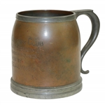 1903 Pelham Country Club Two-Ball Foursome Tankard Won by James A. Lynch - Glass Intact!