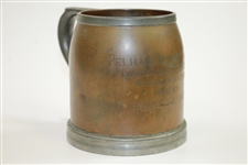 1903 Pelham Country Club Two-Ball Foursome Tankard Won by James A. Lynch - Glass Intact!