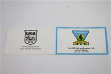 Payne Stewart Signed 1998 Western Open Tournament Used Scorecard JSA ALOA